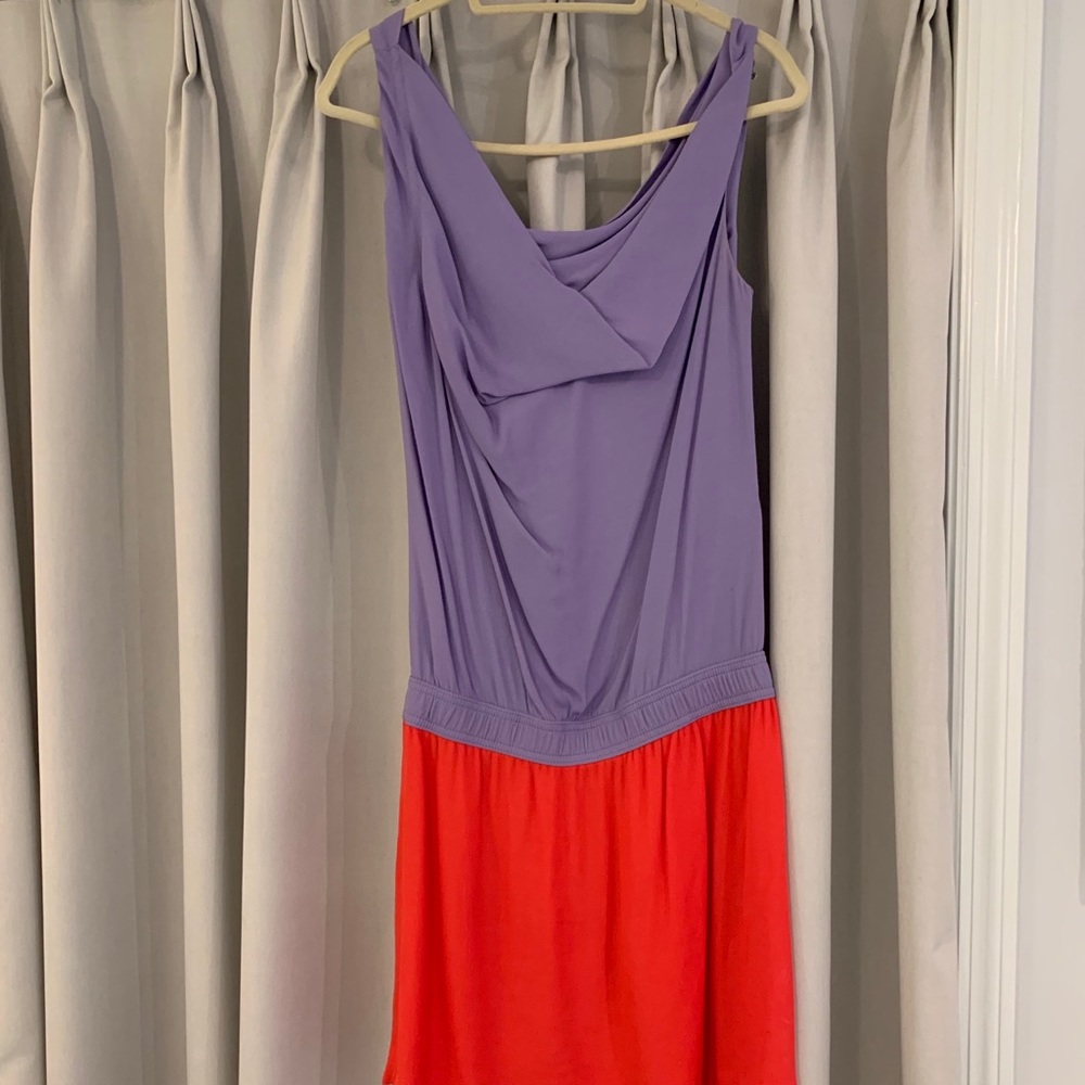 Diane Von Furstenberg color-block drop-waist dress
